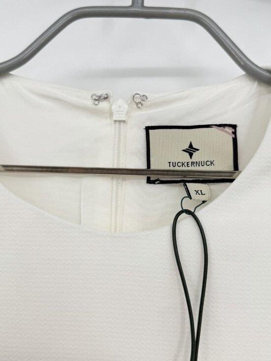 Tuckernuck White Pierce Dress size XL Women's Drop Waist Mini NWT - Picture 2 of 6
